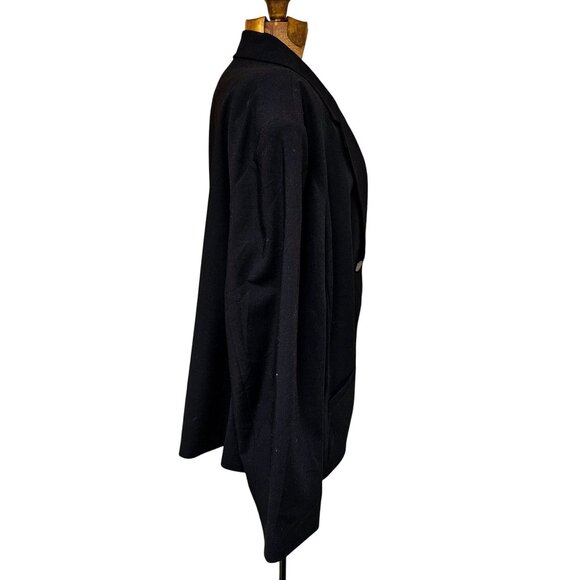Calvin Klein Blazer Jacket Womens Size 22W Black 2 Button Front Lined Pockets - Picture 2 of 10